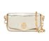 Mini Metallic Clutch Crossbody, £70, Handbags, Gold, Leather, Front view